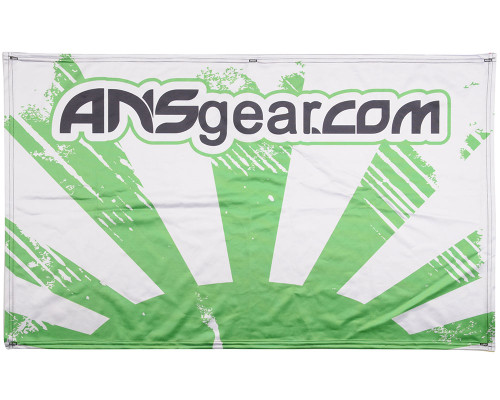 HK Army ANSGEAR Banner - 41" x 26" - Rising Sun White/Lime