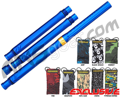 HK Army Autococker Threaded XV Barrel Kit w/ Free Magnum Barrel Condom - Cobalt