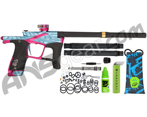 HK Army Fossil XV LV1.6 Paintball Gun - Arctic (Dust Electric Blue/Dust Pink)