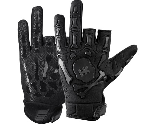 HK Army Bones Paintball Gloves - Black/Black
