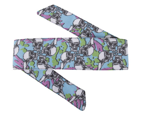 HK Army Hostilewear Headband - Skulls Blue/Pink