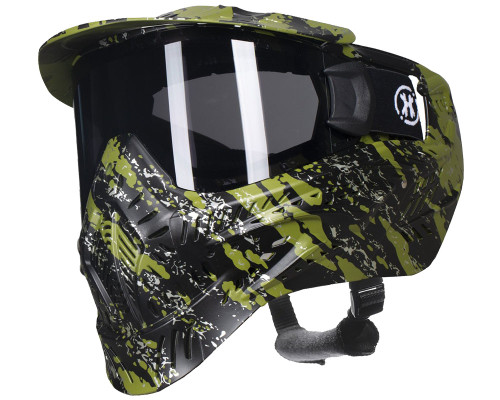 HK Army HSTL Thermal Paintball Mask - Fracture Black/Olive w/ Smoke Lens