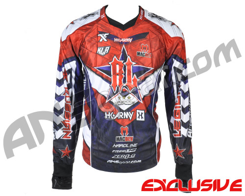 HK Army 2017 Russian Legion Hardline Paintball Jersey - Blue/Red