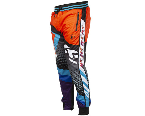 HK Army Track Jogger Pants - Retro Orange/Teal