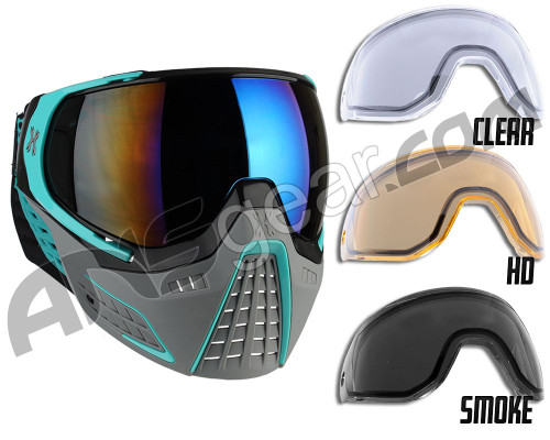 HK Army KLR Mask w/ Additional Free Lens - Slate Black/Teal