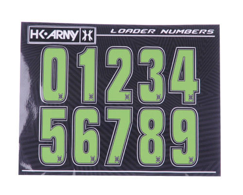 HK Army Loader Numbers - Green