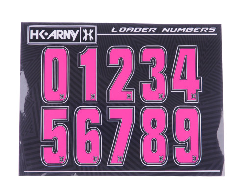 HK Army Loader Numbers - Pink