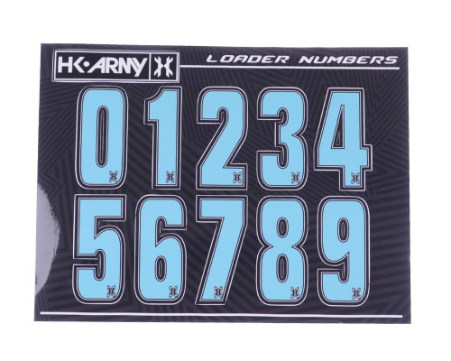 HK Army Loader Numbers - Teal