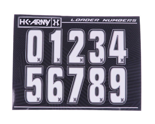 HK Army Loader Numbers - White