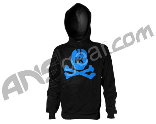 HK Army Crossbone Throwback Pull Over Hooded Sweatshirt - Black