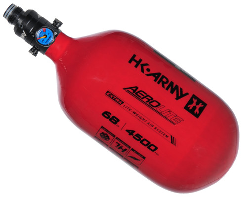 HK Army Aerolite "Extra Lite" Air System w/ Pro Adjustable Regulator - 68/4500 - Red