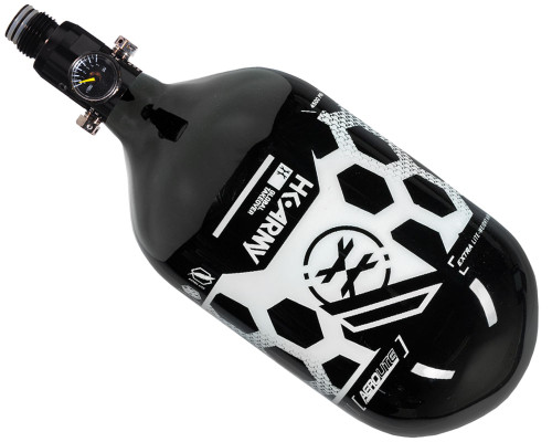 HK Army Aerolite "Extra Lite" Air System w/ Standard Regulator - 68/4500 - Hex Black/White