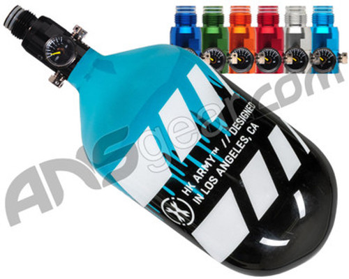 HK Army Aerolite "Extra Lite" Air System w/ Standard Regulator - 68/4500 - Off Break Drip Black/Turquoise