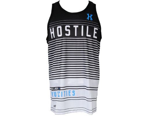 HK Army Lined Up Dri Fit Tank Top - Black/White