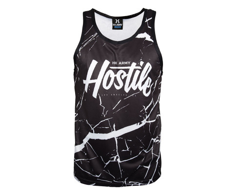 HK Army Marble Dri Fit Tank Top - Black