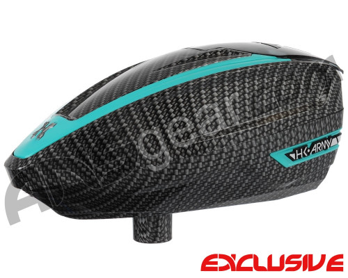 HK Army TFX 2 Paintball Loader - Carbon Fiber/Teal
