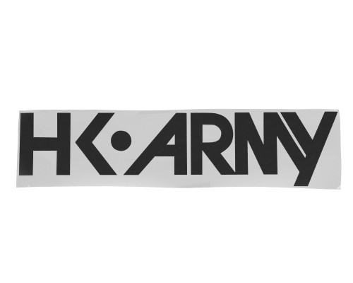 HK Army Typeface Car Sticker - Black