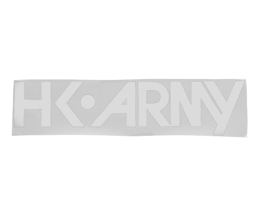 HK Army Typeface Car Sticker - White