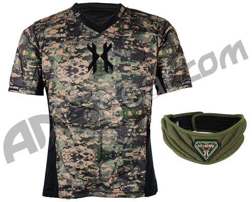 HK Army Crash Chest Protector w/ Free Olive HSTL Neck Protector - Camo