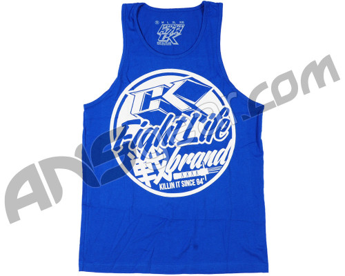Contract Killer Fight Life Tank Top - Blue