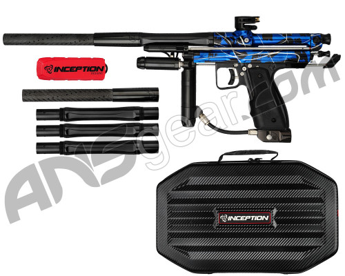 Inception Designs Retro FLE Autococker Paintball Gun - Blue Splash (IRF-FB-AC-BLS)