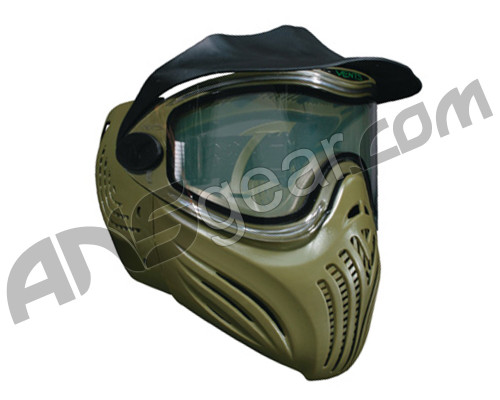 Invert Helix Paintball Mask Single Lens - Olive