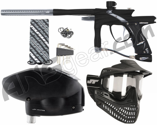 JT Impulse Paintball Gun w/ Free JT Proflex Mask & Evlution Loader - Dust Black/Charcoal