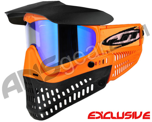 Jt ProFlex Thermal Paintball Mask - Brimstone Orange/Black w/ Prizm 2.0 Sky Lens