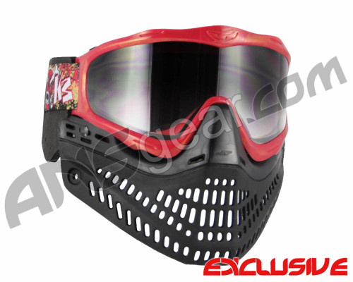 Jt ProFlex Thermal Paintball Mask - Limited Edition Punk Rock Red Red