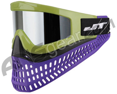 JT ProFlex X Paintball Mask - Olive/Black/Purple w/ Prizm Chrome Lens