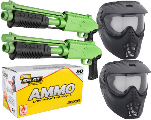 JT Splatmaster .50 Cal Z200 Shotgun Duel Kit - Green/Red