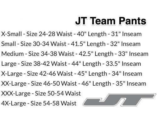 Pantalon JT Paintball Classique - Bleu/Orange - XXX-Large (neuf)