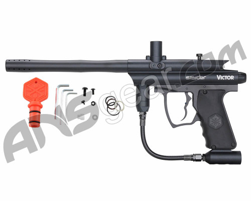 Kingman Spyder Victor w/ E-Frame Paintball Gun - Black