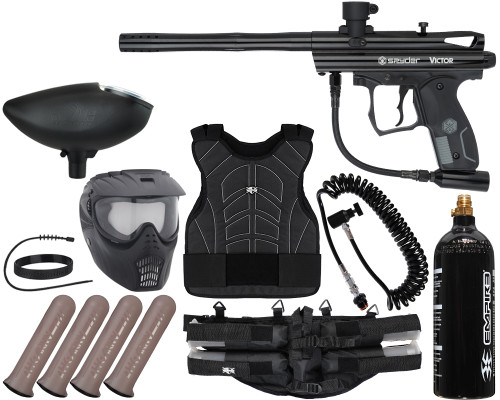 Kingman Spyder Victor Light Gunner Paintball Gun Package Kit