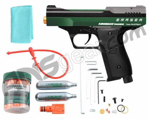 Kingman Training Eraser 43 Caliber Paintball Pistol - Racing Green