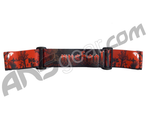 KM Paintball Goggle Strap - 09 Nicky Cubas Pro Line Graveyard