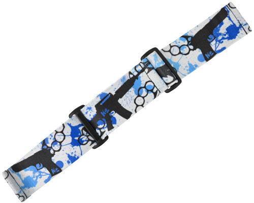 KM Paintball Universal JT Goggle Strap - 09 Blue Knuckles