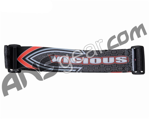 KM Paintball Universal JT Goggle Strap - 09 Vicious Black/Red