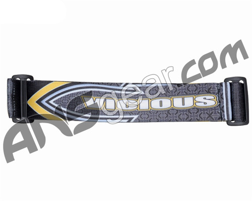 KM Paintball Universal JT Goggle Strap - 09 Vicious Black/Yellow