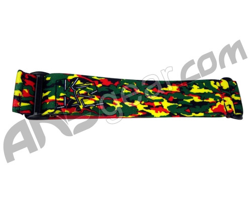 KM Paintball Universal JT Goggle Strap - Camo Rasta