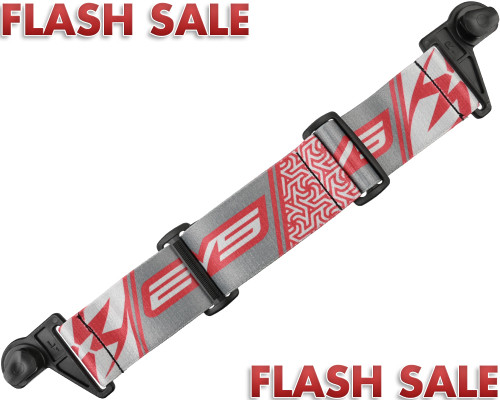 KM Paintball EVS Goggle Strap - Red/Grey