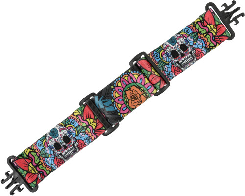 KM Paintball Grill Goggle Strap - SE Sugar Skull