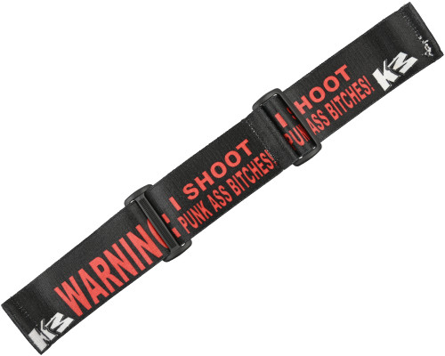 KM Paintball Universal JT Goggle Strap - Warning