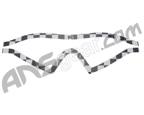 KM Paintball Mask Wraps - I4 Lens - White Checkers
