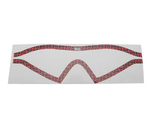 KM Paintball Mask Wraps - I4 Lens - All Over Red