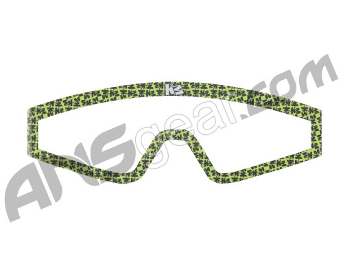 KM Paintball Mask Wraps - Spectra Lens - All Over Lime
