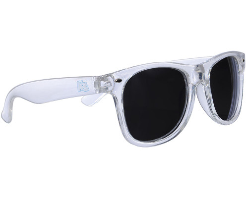 KM Paintball Sunglasses - Clear w/ Mirror Lenses