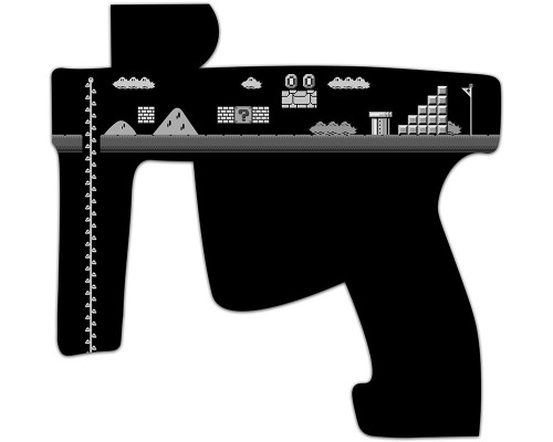 Laser Engraved Gun Design - Arcade
