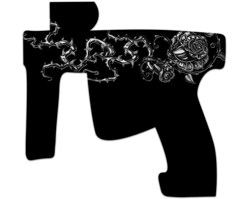 Laser Engraved Gun Design - Thorns