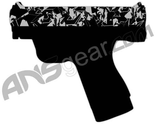Laser Engraved Pistol Design - Shattered
